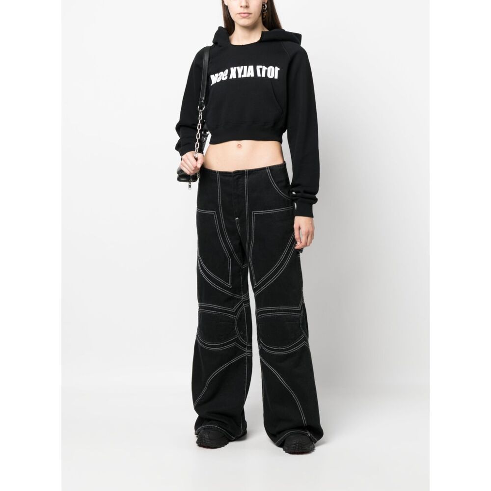ALYX 1017 ALYX 9SM LOGO PRINTED CROPPED HOODIE
