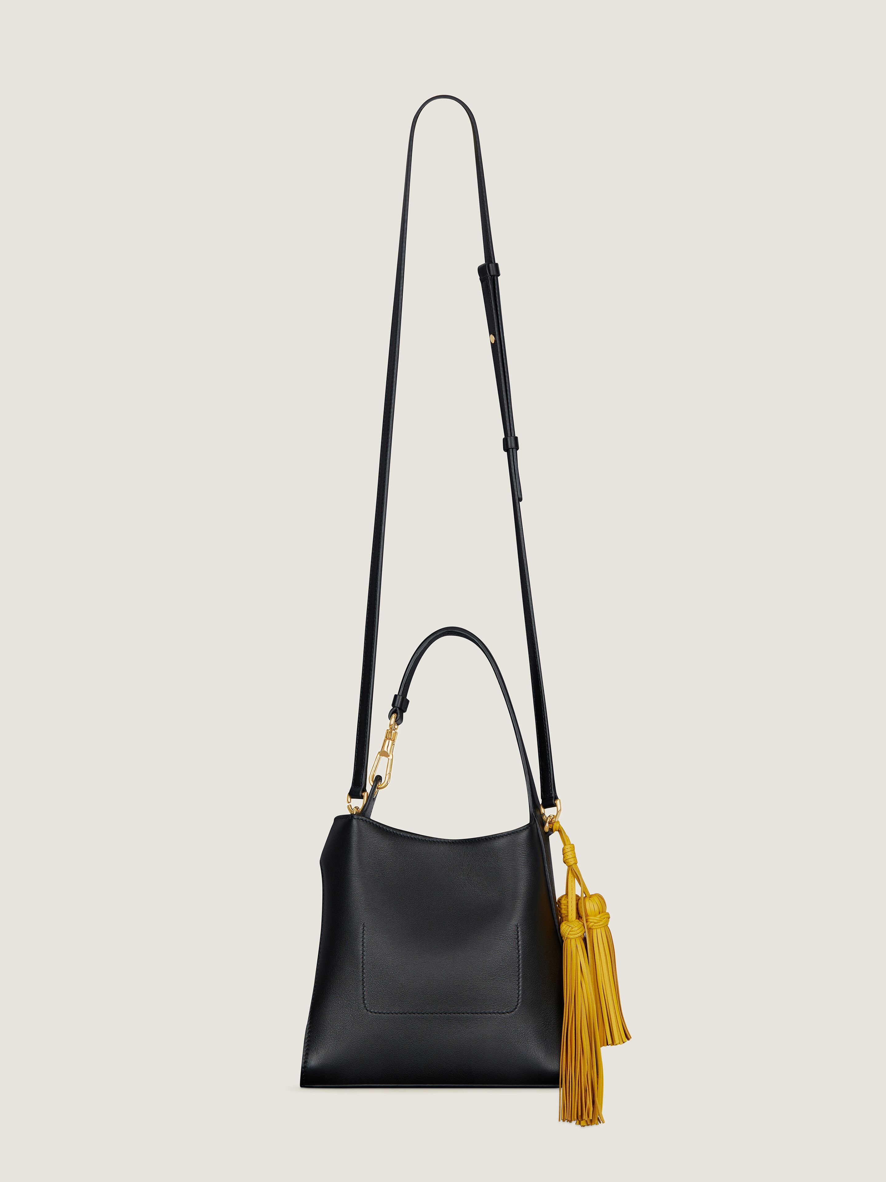 Givenchy Day Mini Hobo Bag In Smooth Leather In Black