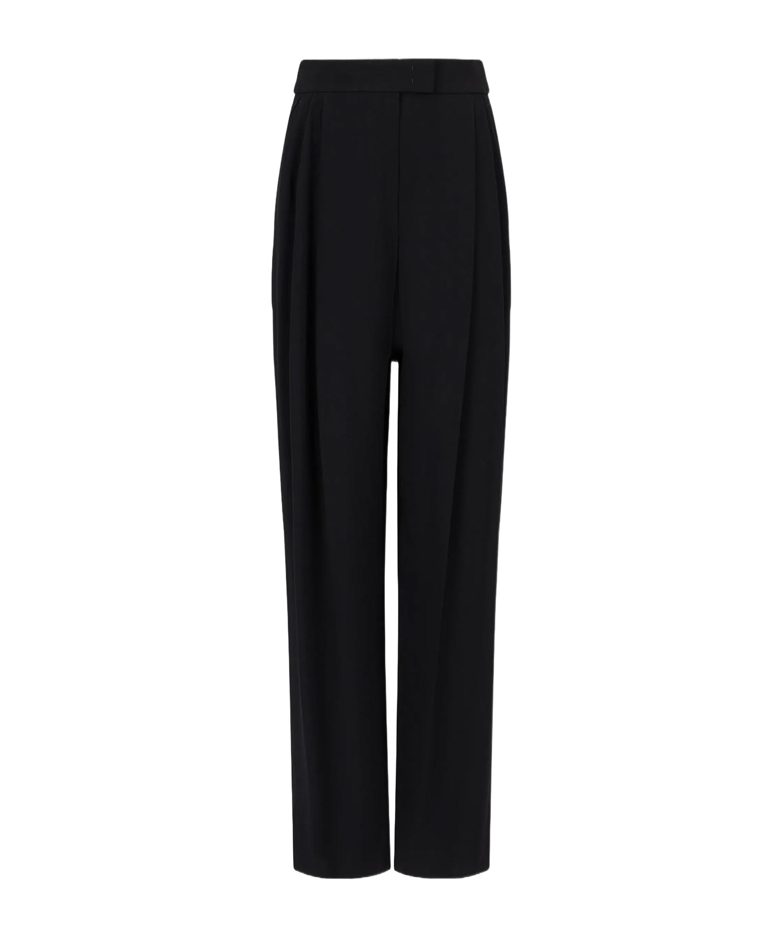 EMPORIO ARMANI DARTED STRAIGHT-LEG TROUSERS