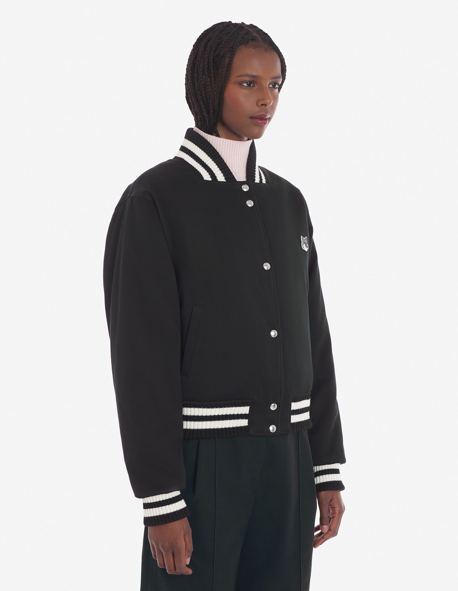 MAISON KITSUNÉ MAISON KITSUNÉ FOX HEAD PATCH BOMBER JACKET