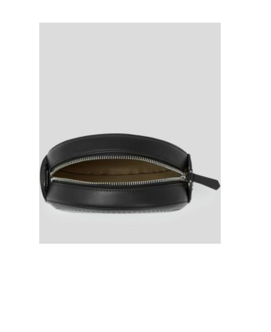 Karl Lagerfeld K/circle Perforated-logo Bag In Black