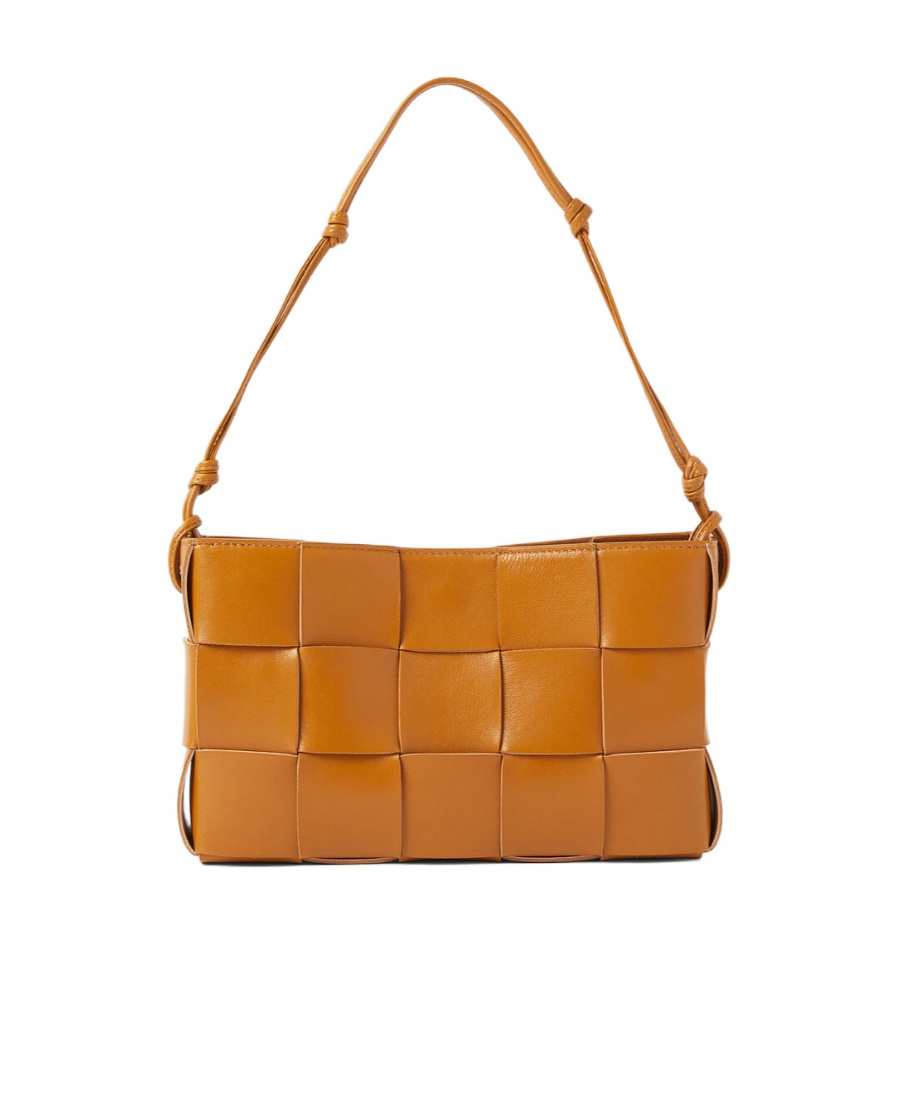 Bottega Veneta Cassette Shoulder Bag In Orange