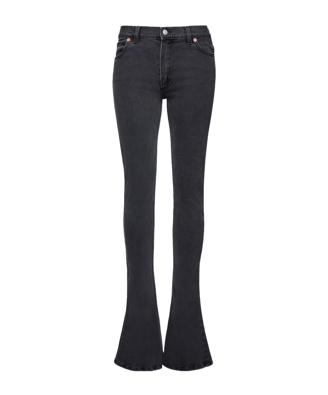 Magda Butrym Low-rise Flared Jeans In Black