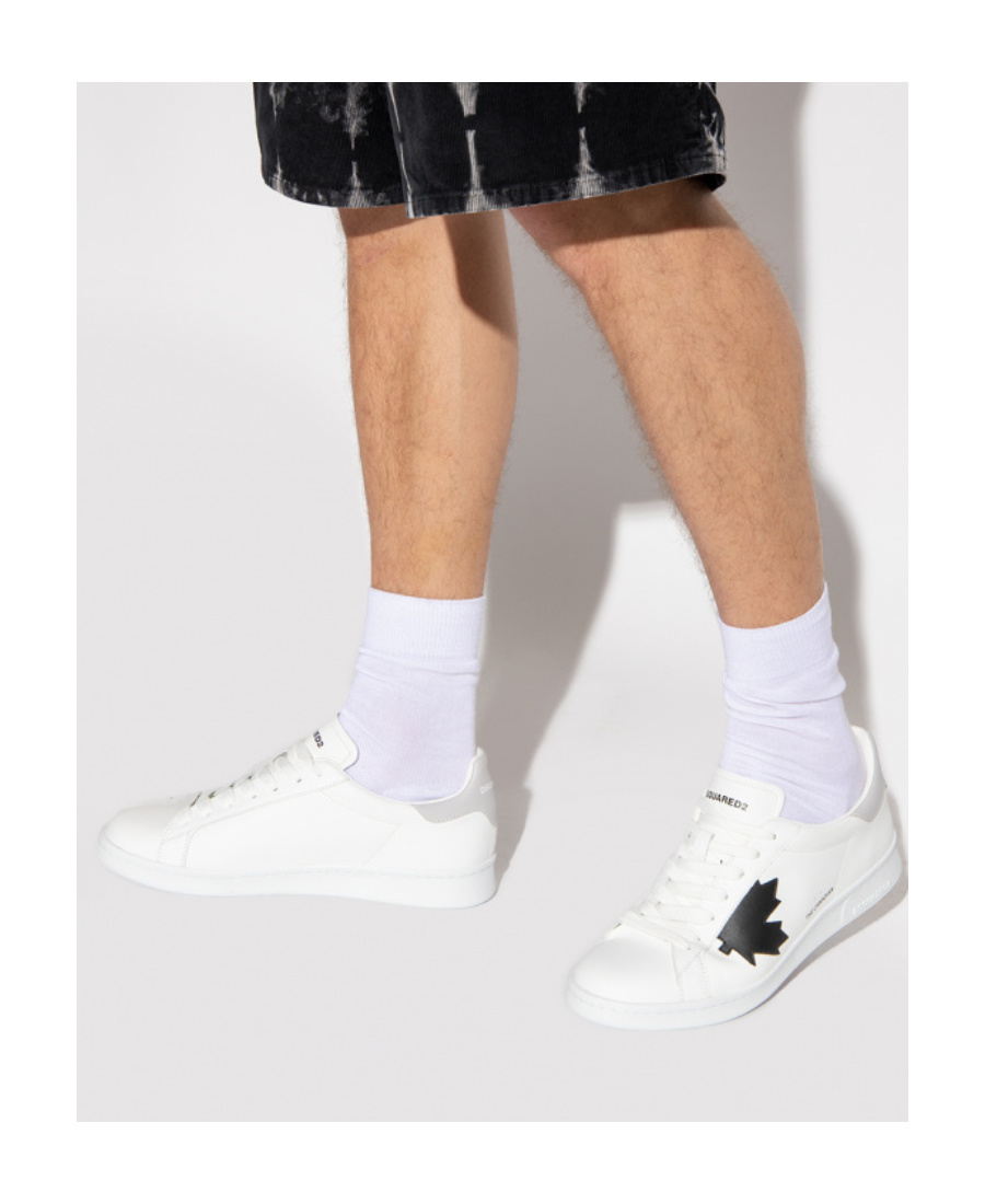 Dsquared2 Logo-patch Low-top Trainers In White