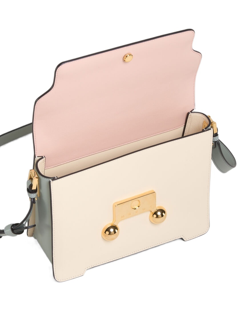 Marni Womens Zo878 Trunkaroo Colour-block Medium Leather Shoulder Bag In Nude