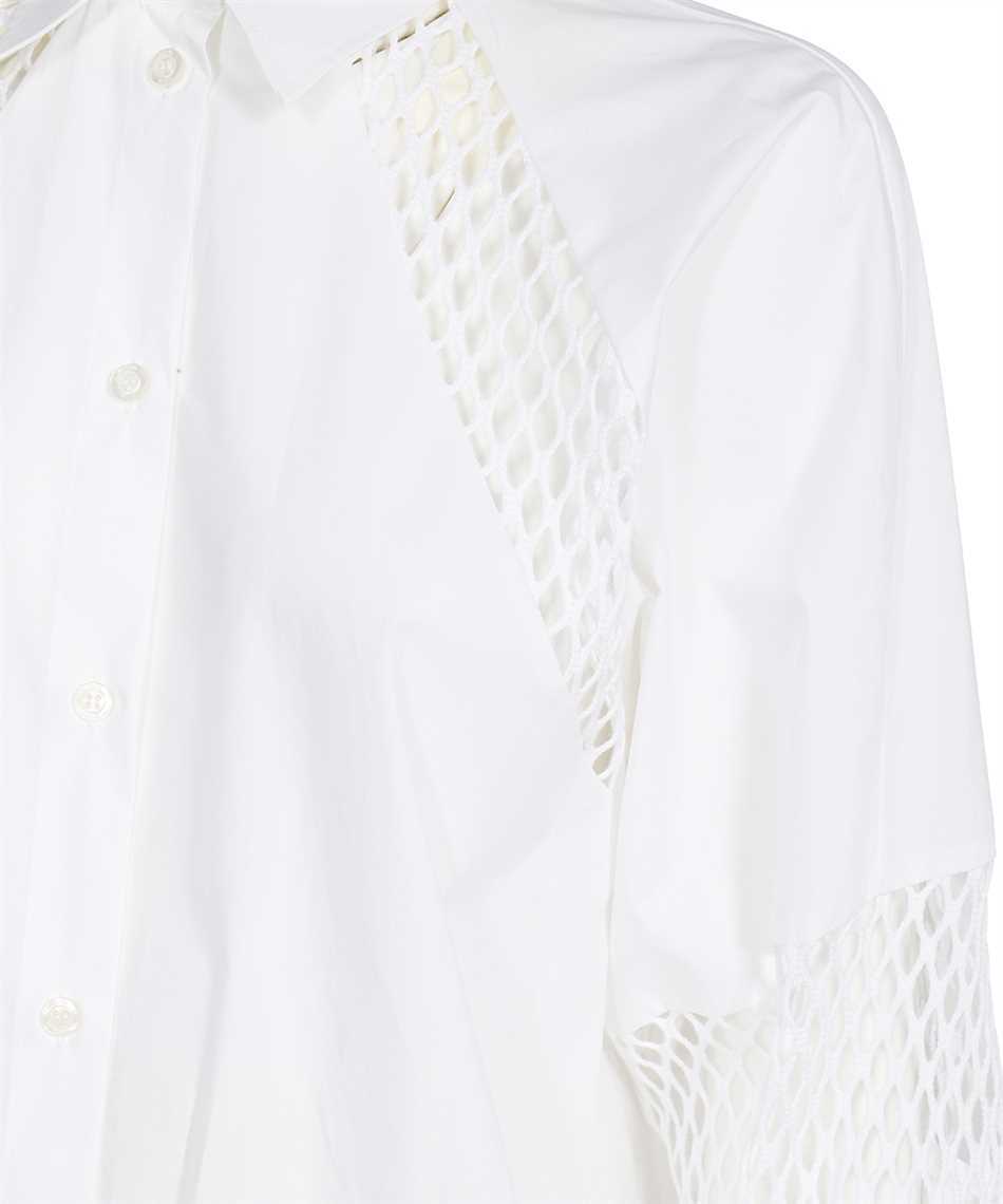 Msgm Shirt Mini Dress In White