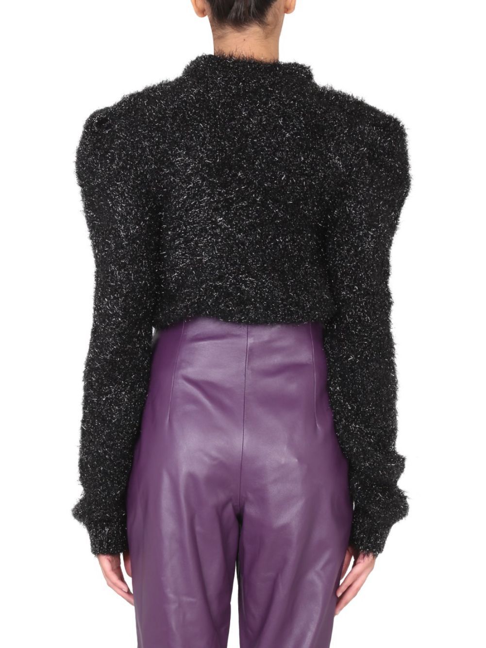 Alberta Ferretti Long-sleeved Sweater In Black