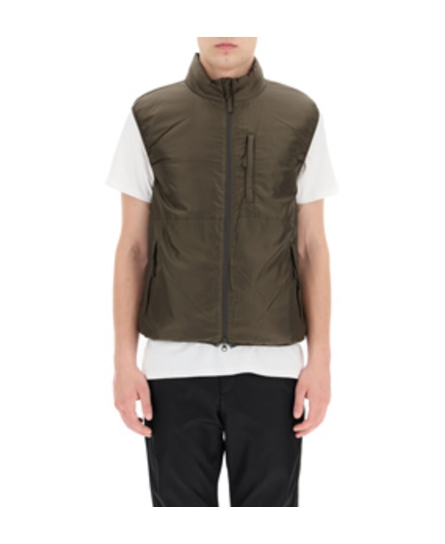 Aspesi Jil Vest With Thermore Padding In Brown