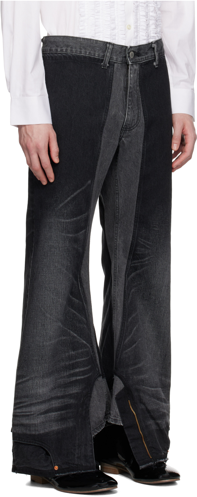 Junya Watanabe Black Levi's Edition Garment Treated W Name Jeans