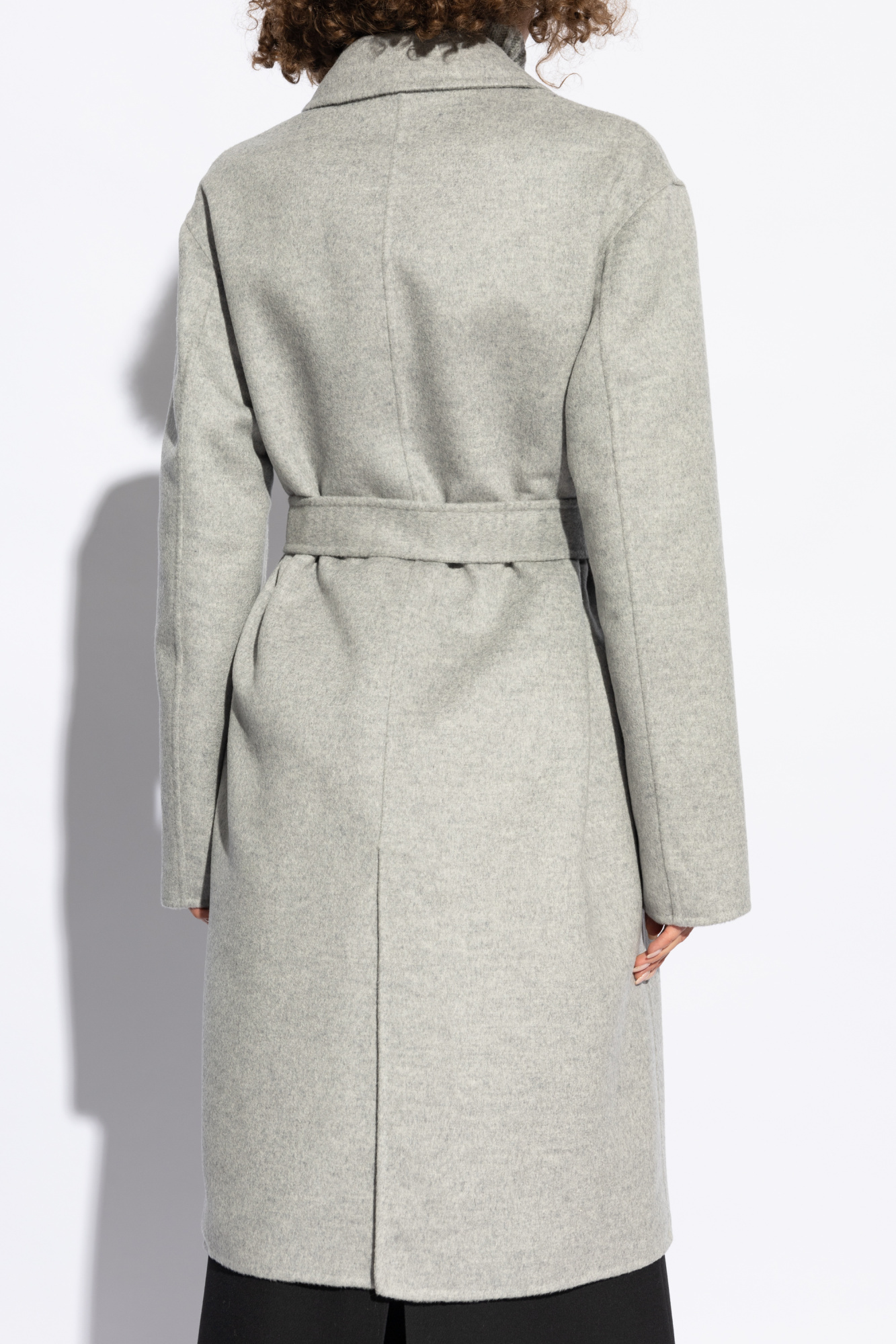 Shop Fabiana Filippi Mid-lenght Coat In White