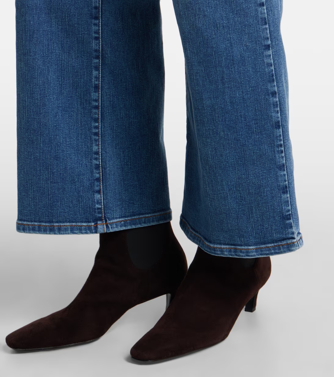 Frame High-waisted Wide-leg Jeans In Blue