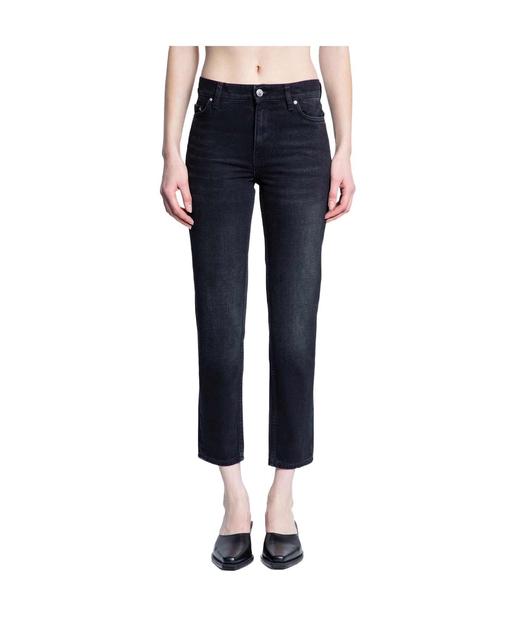 Totême Low-tapered Jeans In Black