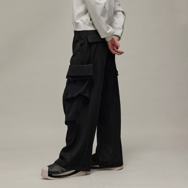 Y-3 Drawstring Cargo Trousers In Black