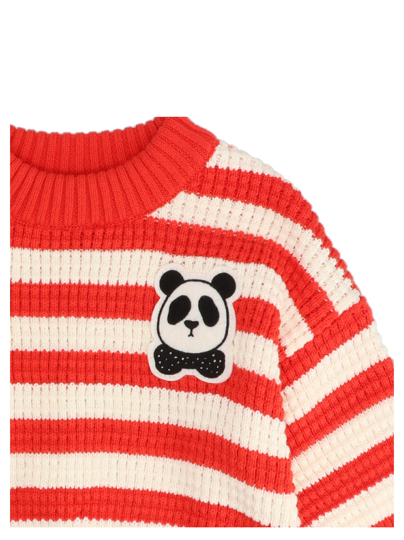 Shop Mini Rodini Round Neck Long-sleeved Sweater In Red
