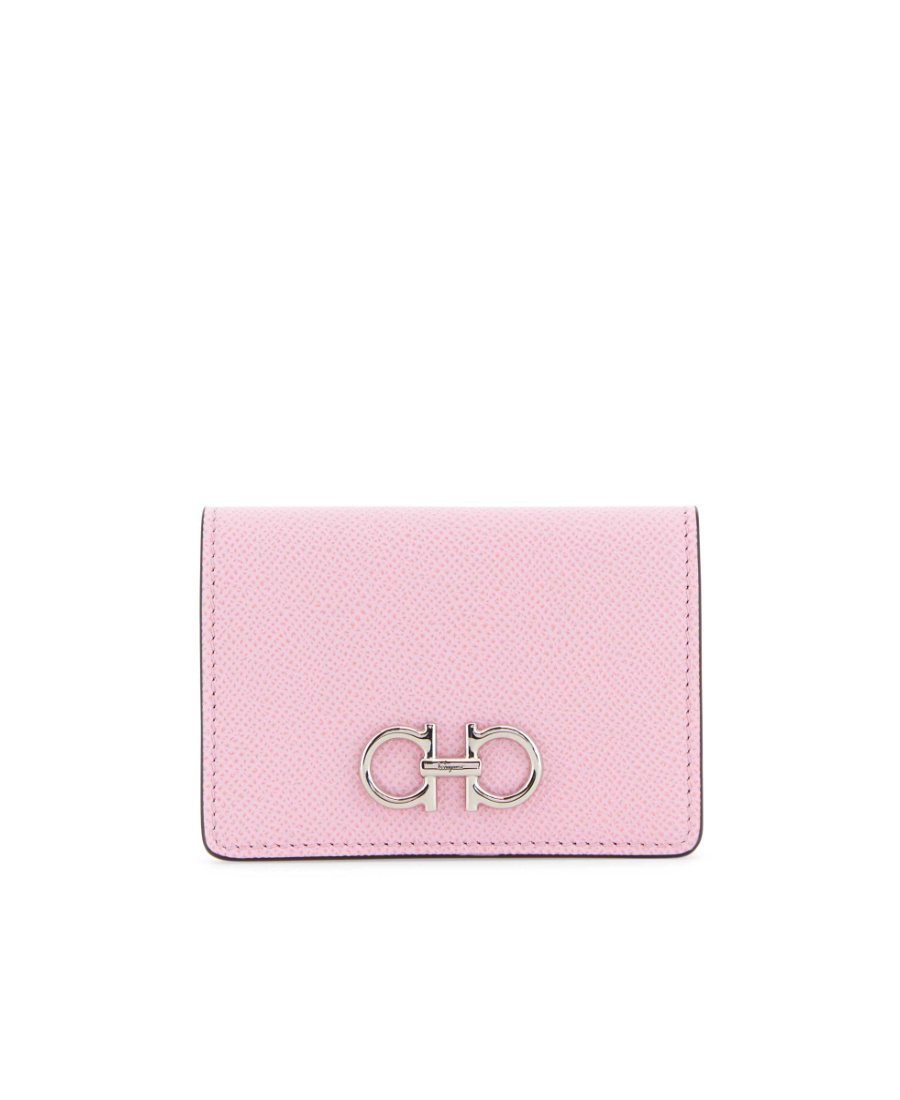Ferragamo Gancini Logo Card Pack In Pink