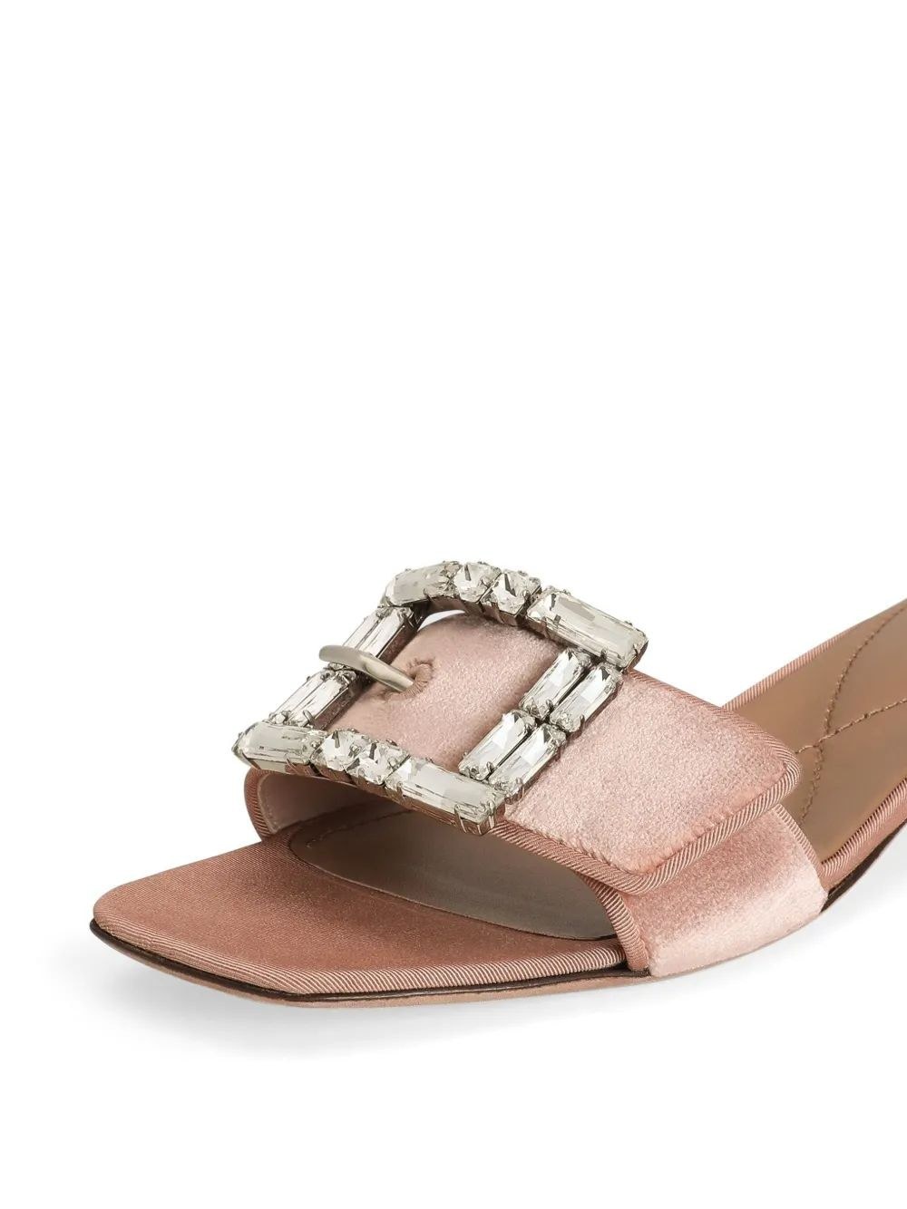 Dolce & Gabbana Square Toe Sandals In Nude