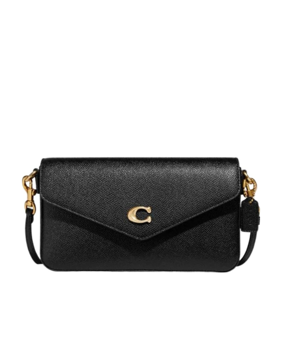 Coach Womens Wyn Black Cross Body Bag In Black