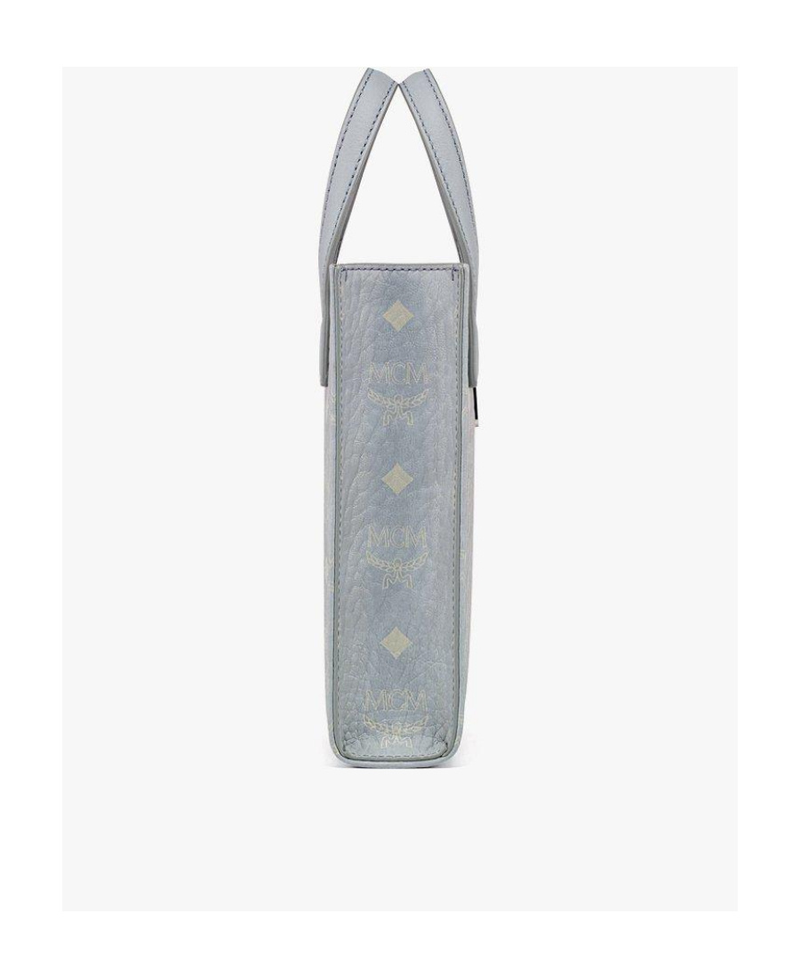 Mcm Aren Visetos Shoulder Bag In Gray