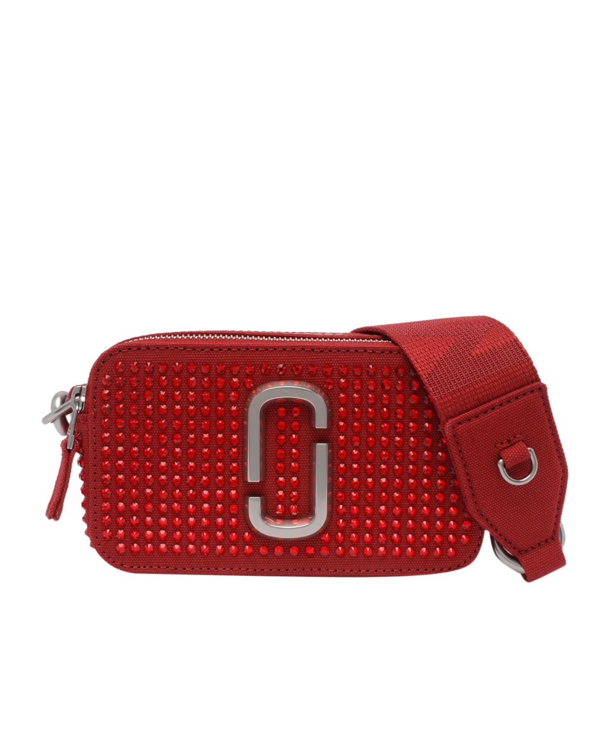 Marc Jacobs The Crystal Canvas Snapshot In Red