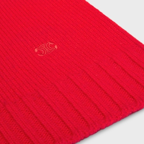 Celine Turtleneck Sweater In Seamless Cashemire In Red