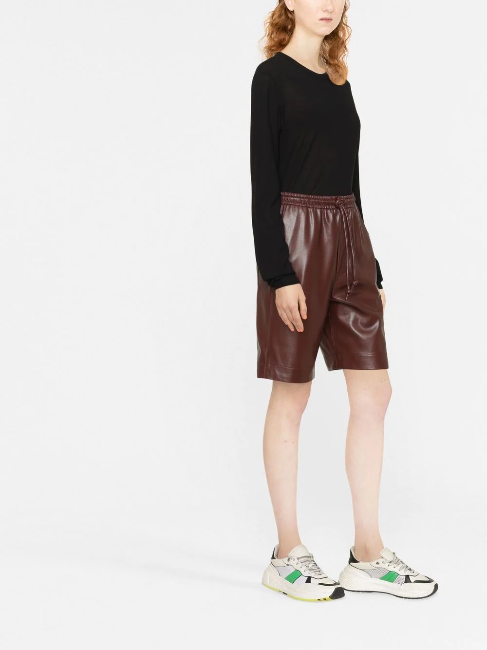 Jil Sander Round-neck Long-sleeve Knitted Top In Black