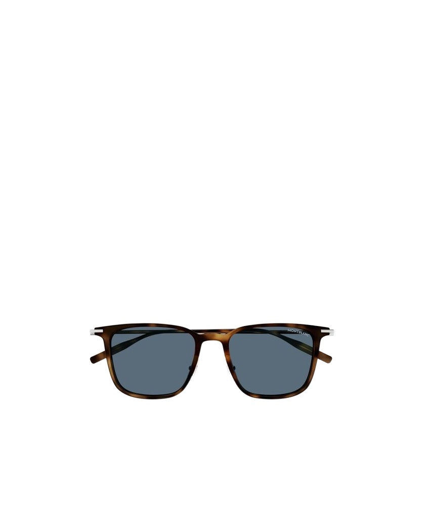 Montblanc Tortoiseshell-effect Sunglasses In Blue