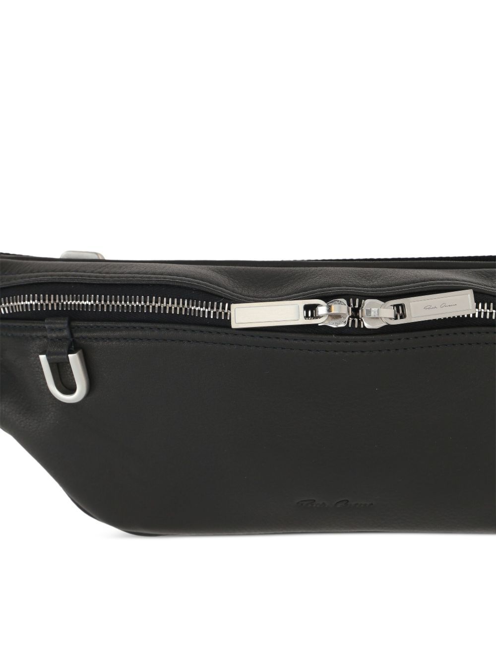 Rick Owens Zippered Waist Pack In Black