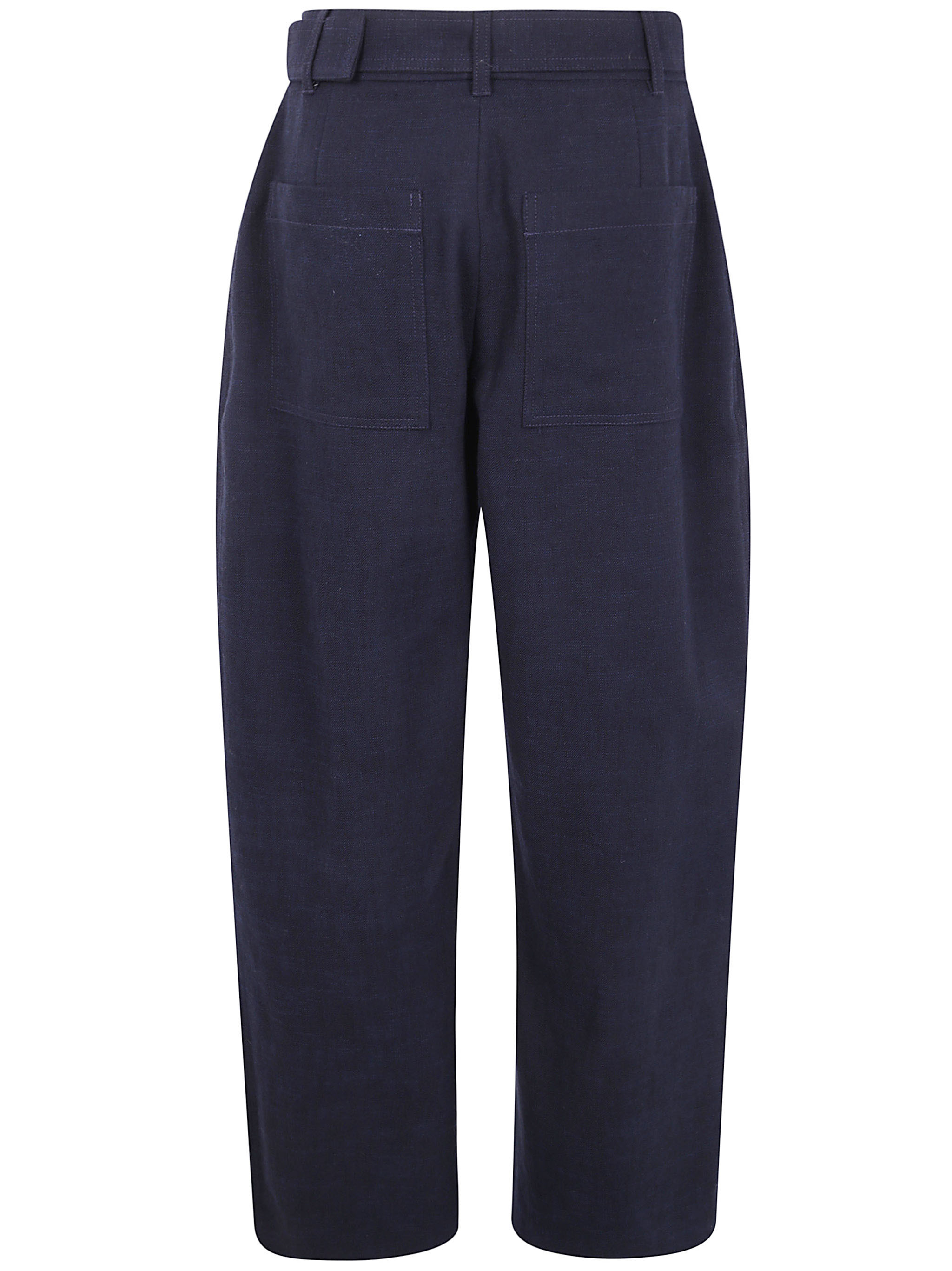Studio Nicholson Belt Loop Casual Pants In Black