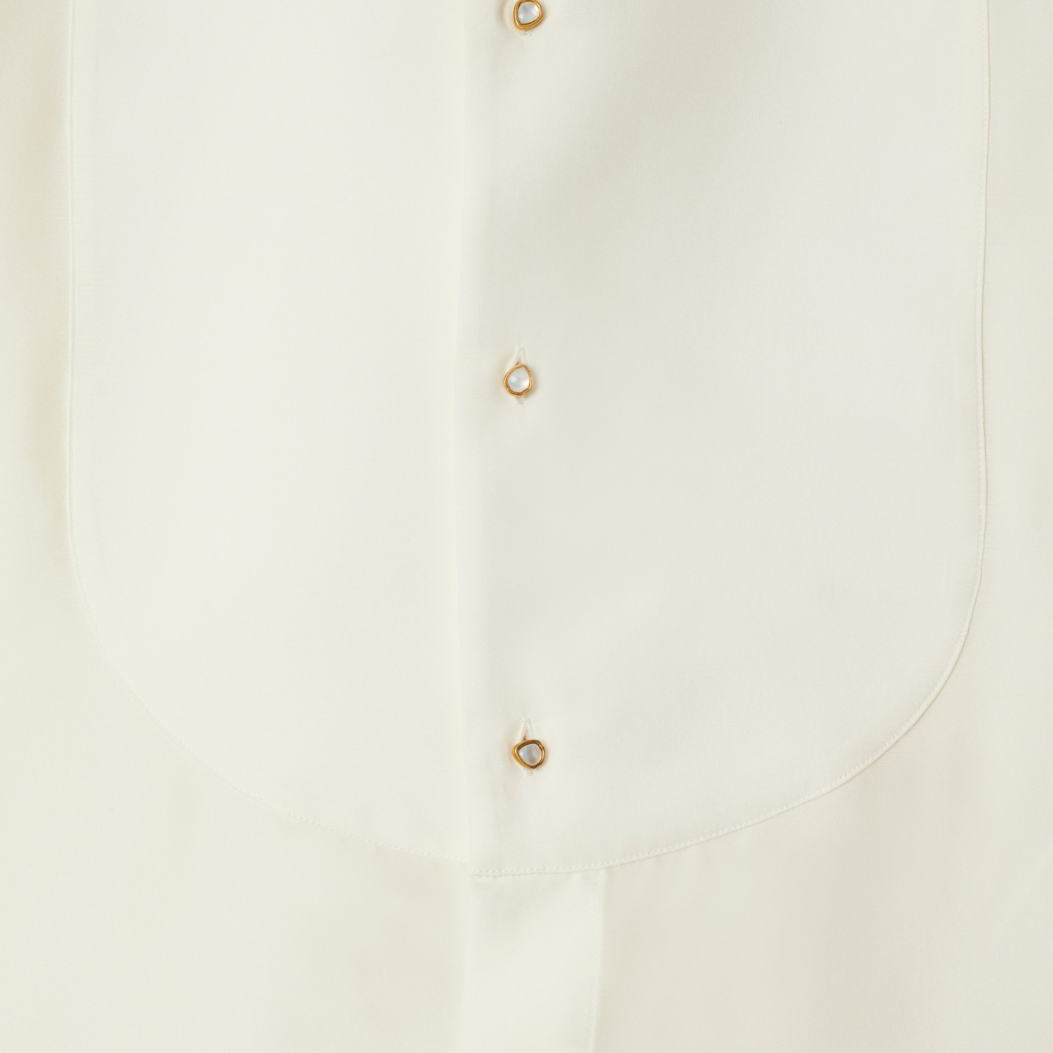 Shop Burberry Silk Shirt In White