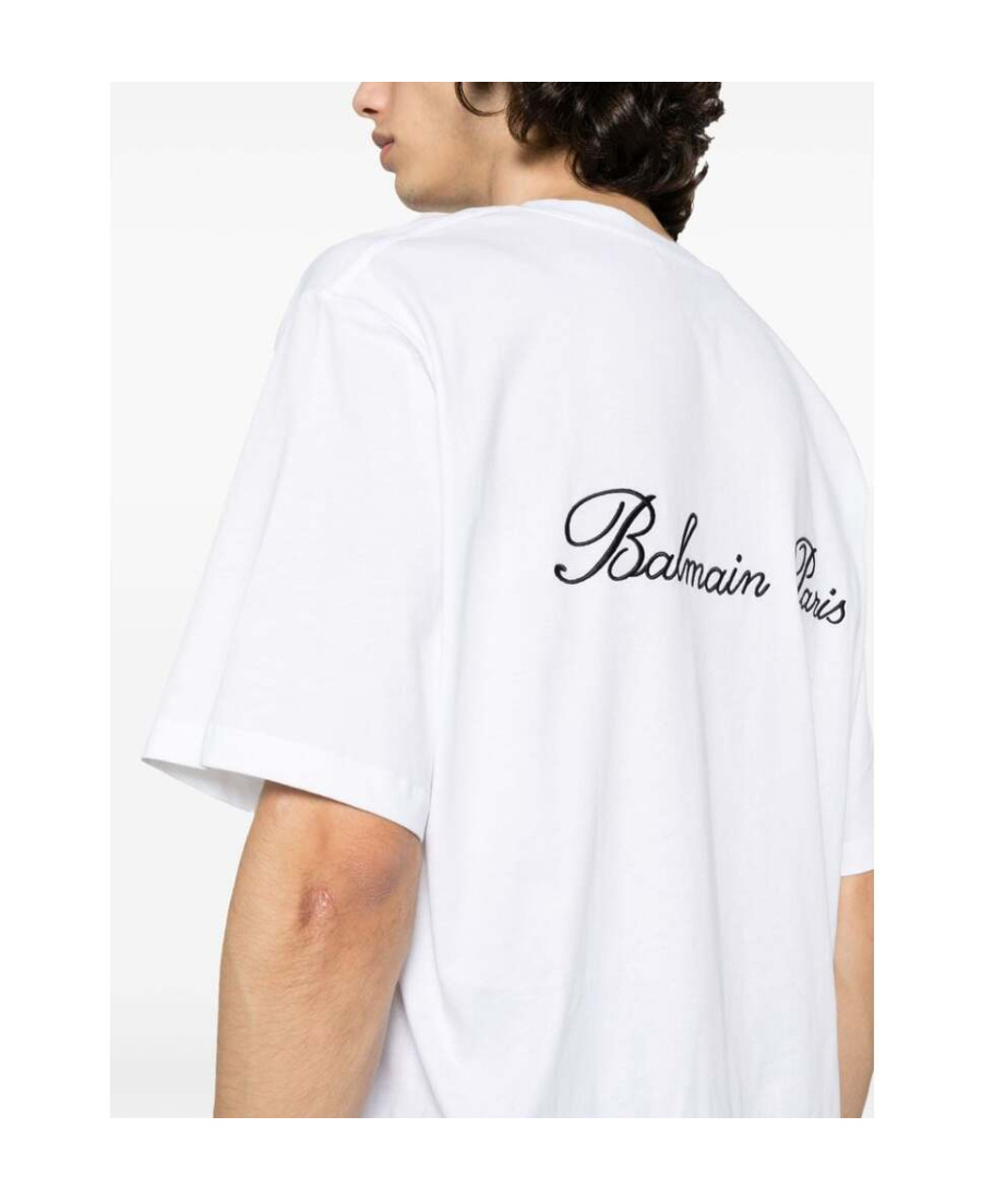 Balmain Cotton T-shirt In White