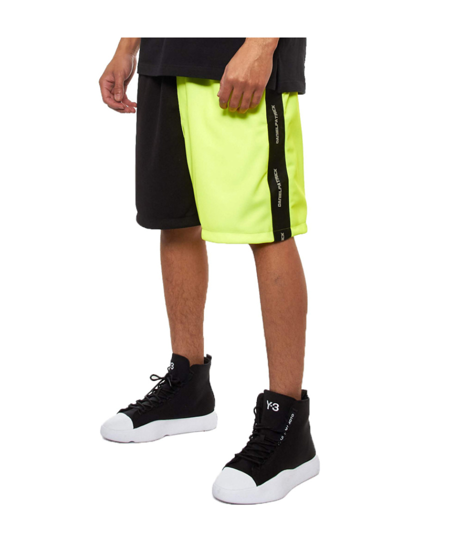 Daniel Patrick Stitching Leisure Sports Shorts In Black