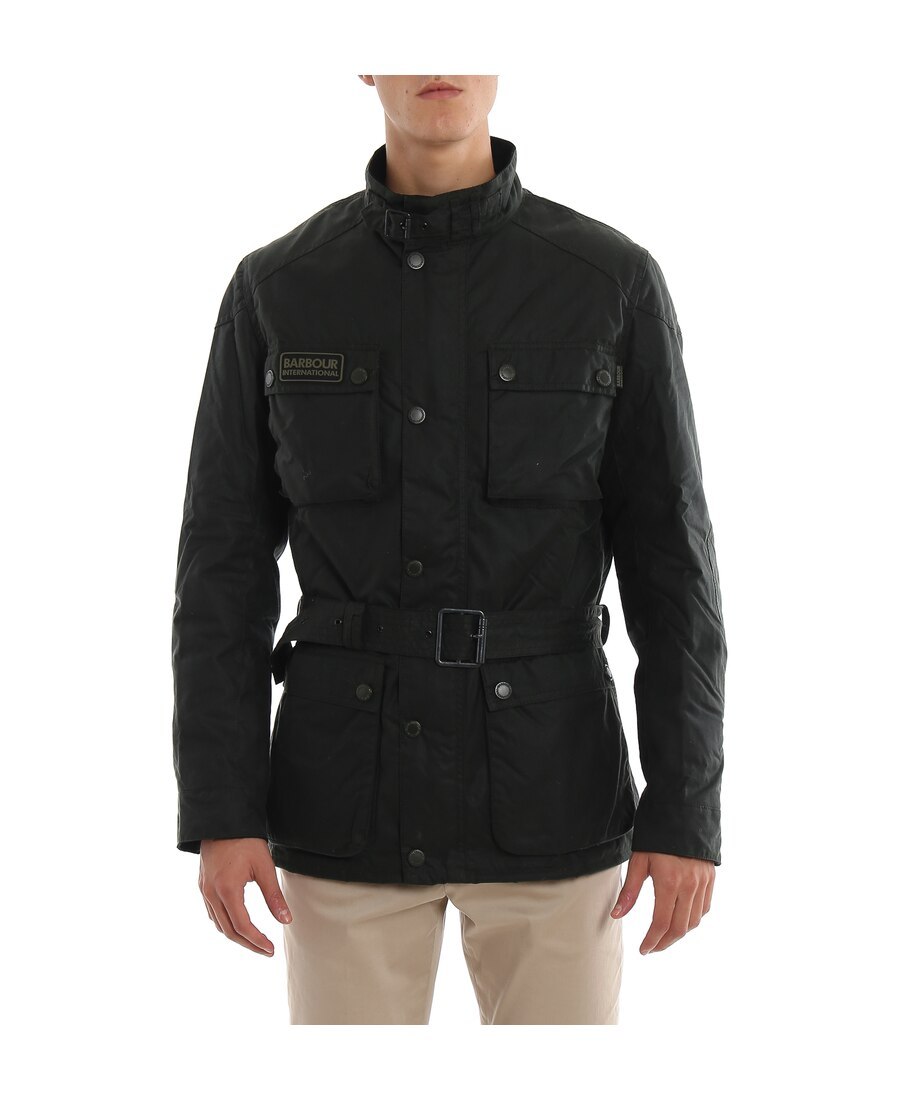 Barbour Belted Jacket In Black