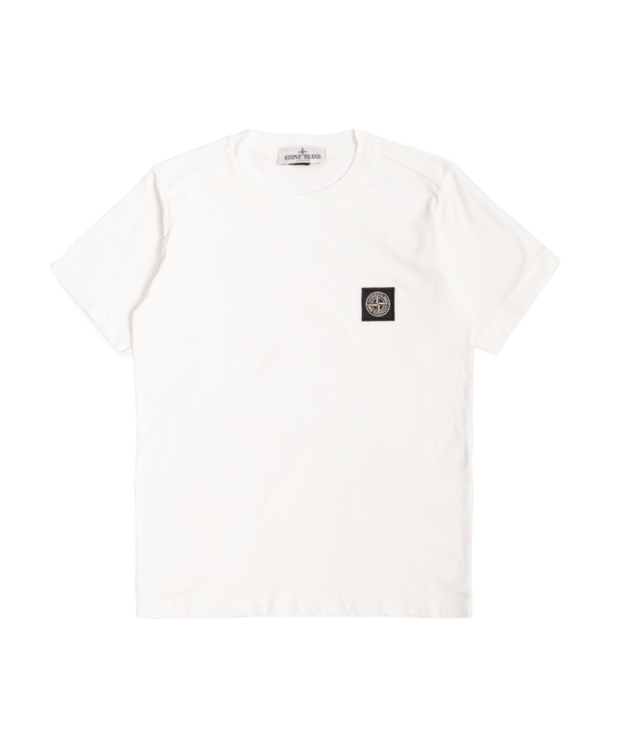 STONE ISLAND STONE ISLAND JUNIOR COMPASS PATCH CREWNECK T-SHIRT
