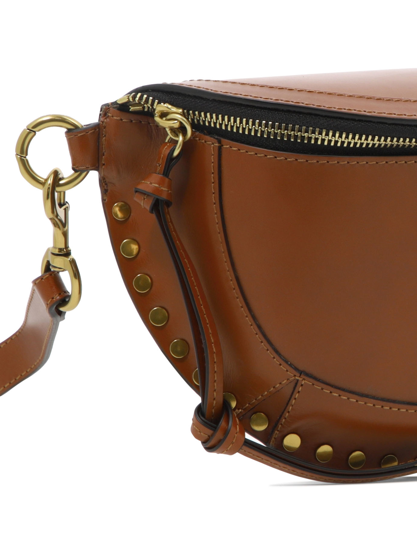 Isabel Marant Skano Leather Belt Bag In Brown