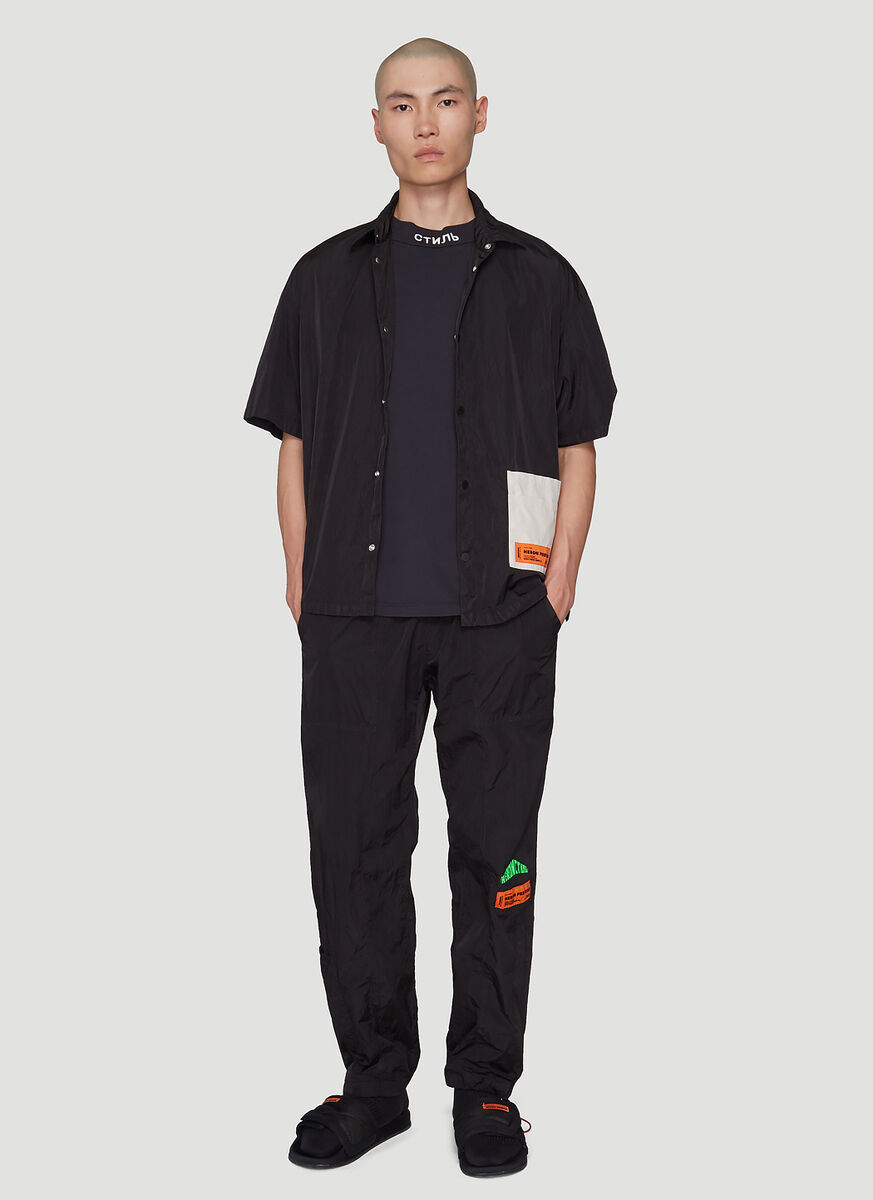 Heron Preston Logo Patch T-shirt In Black