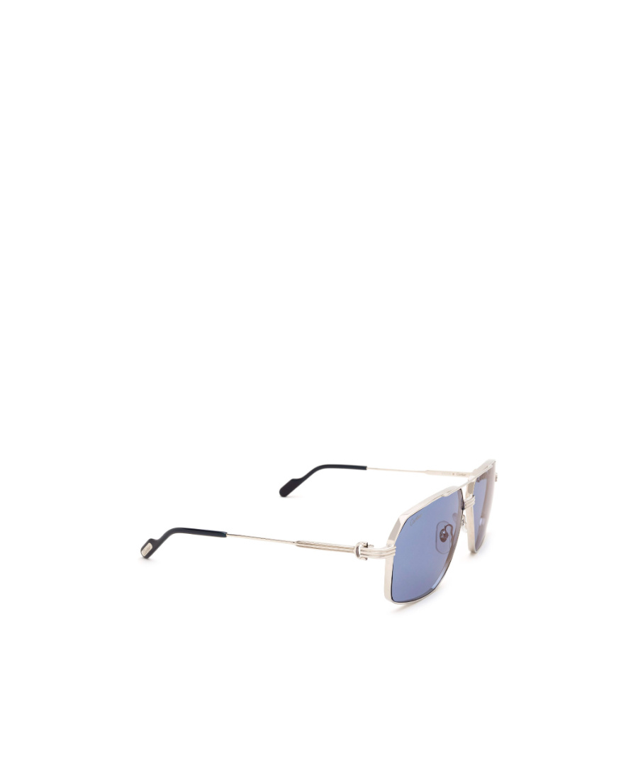 Cartier Hexagonal Frame Sunglasses In Blue