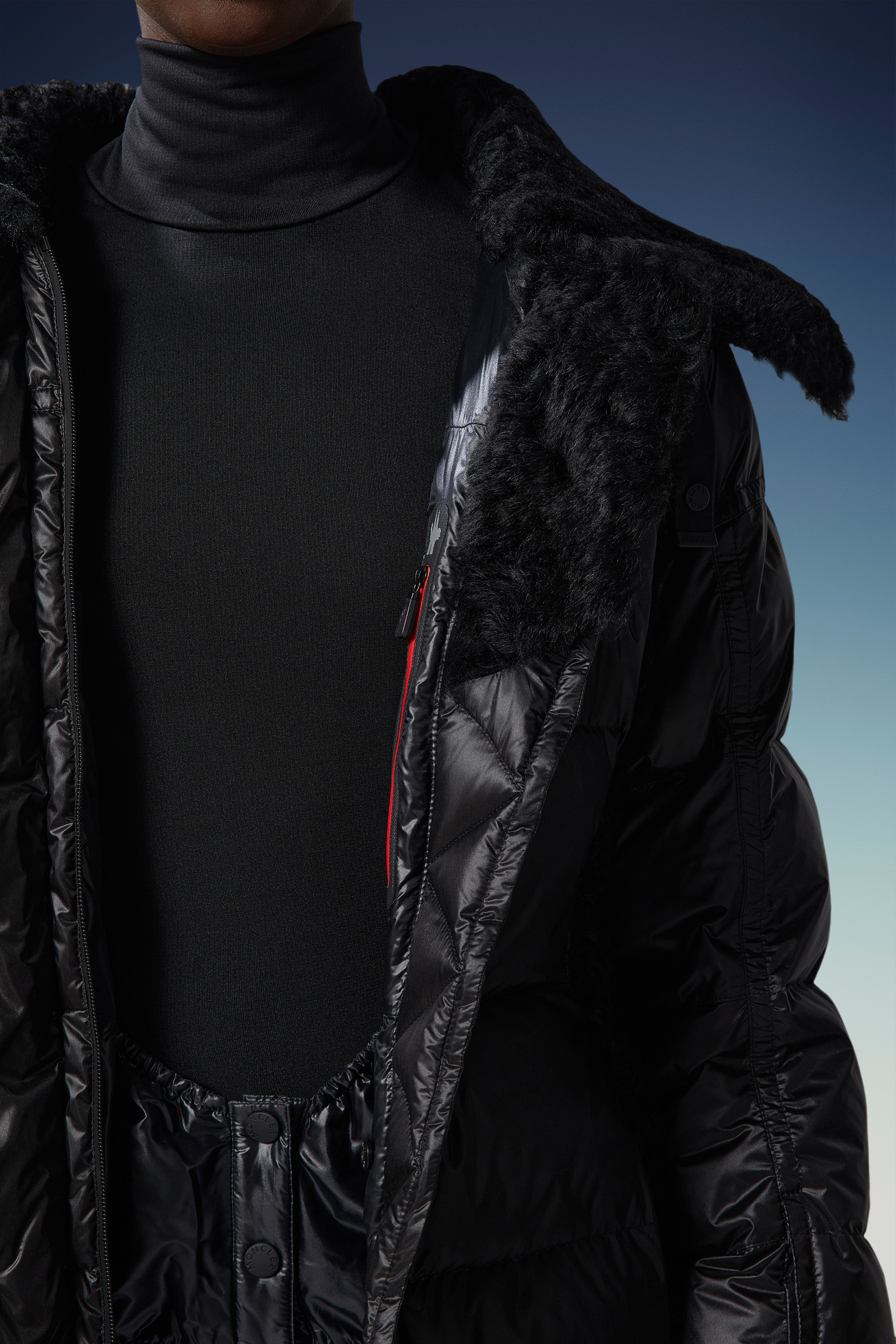 Moncler Biollay Short Down Jacket In Black