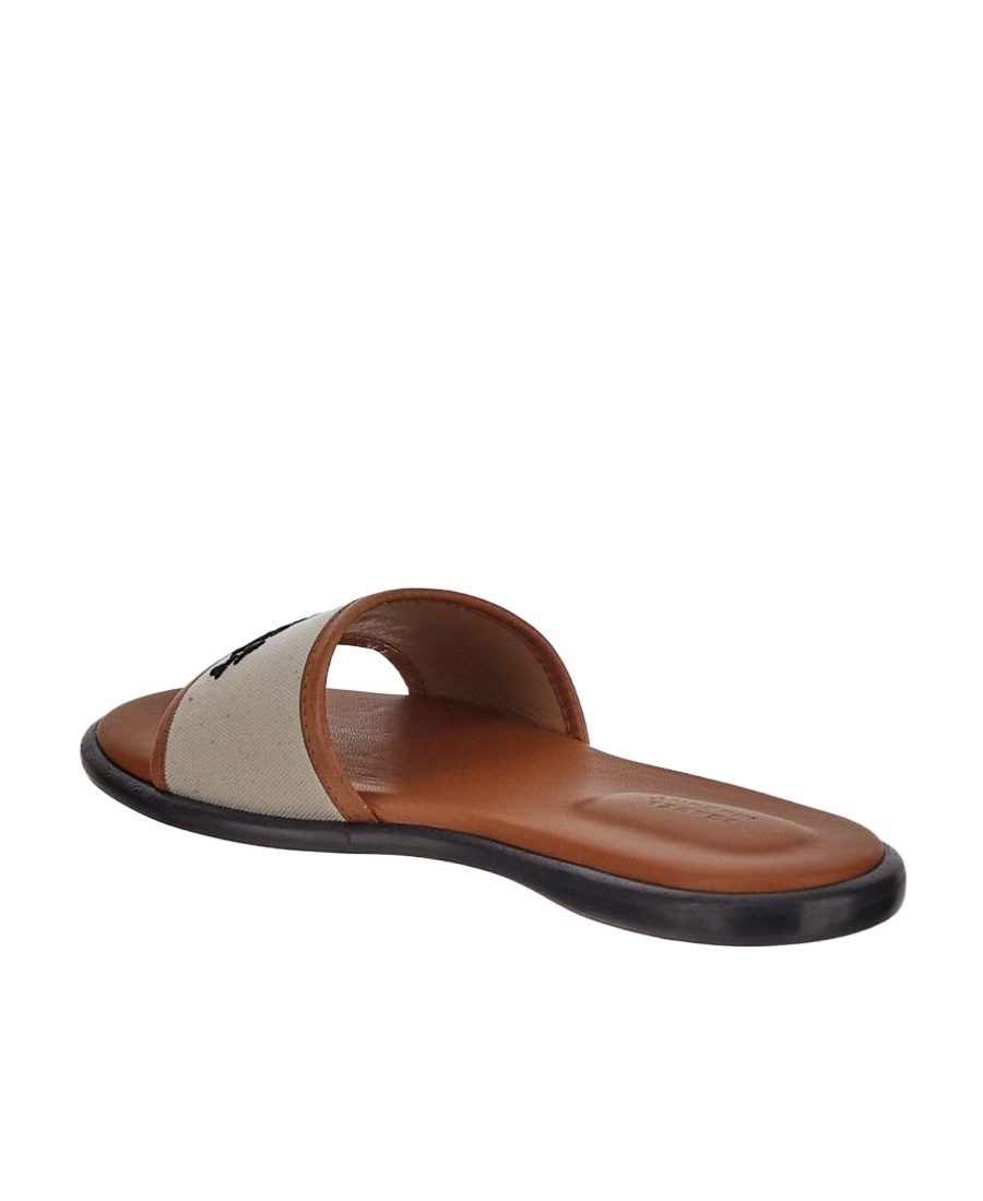 Isabel Marant Vikee Leather-trimmed Canvas Sandals In Brown
