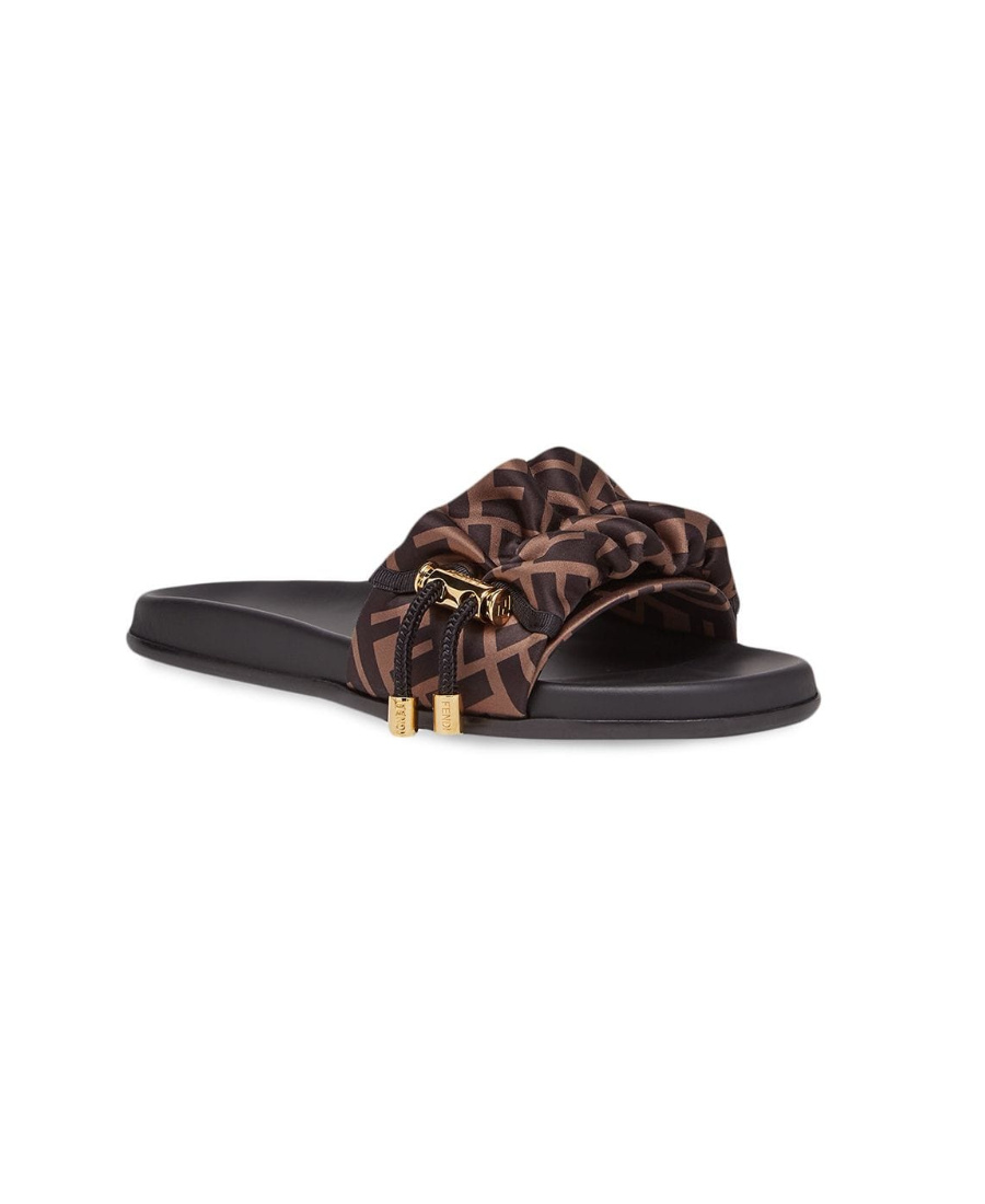 FENDI LOGO PRINTED SLIPPERS