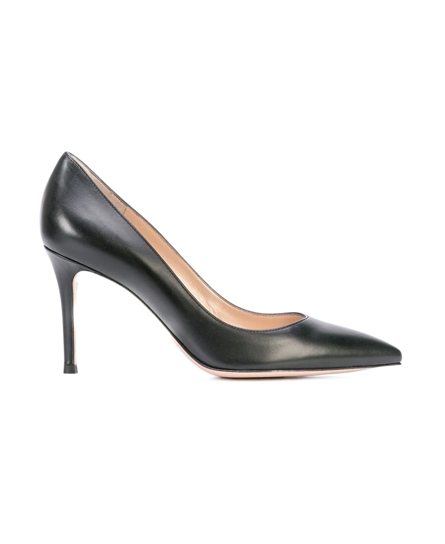 Gianvito Rossi 85mm Pointed-toe Leather Pumps In Black