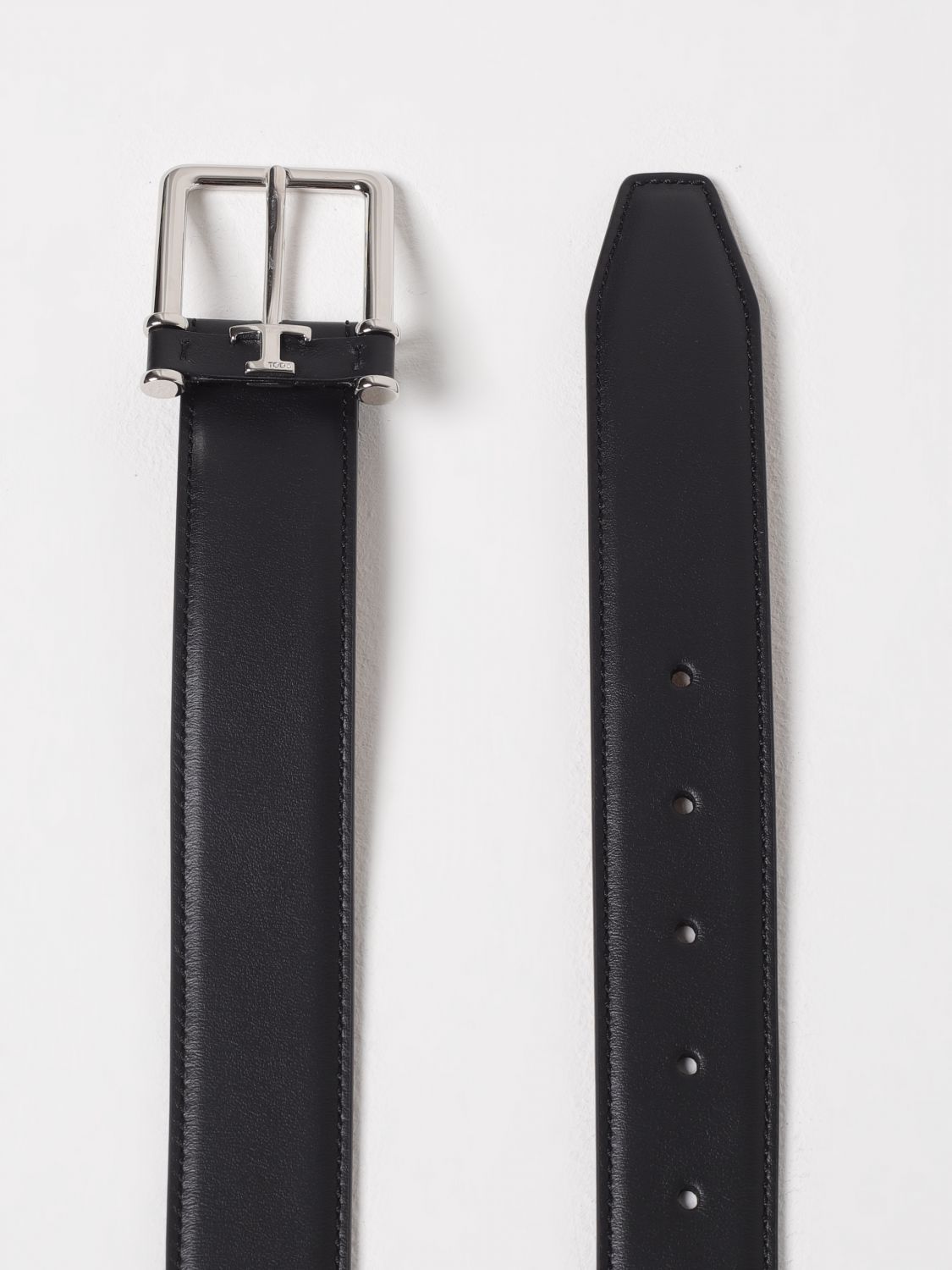 Tod's T Timeless Buckle Belt In Black