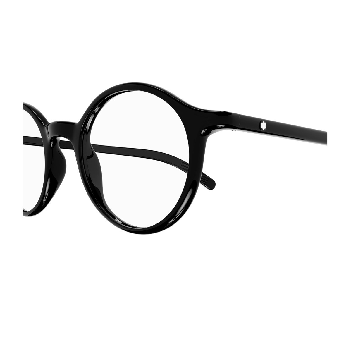 Montblanc Round-frame Glasses In Black