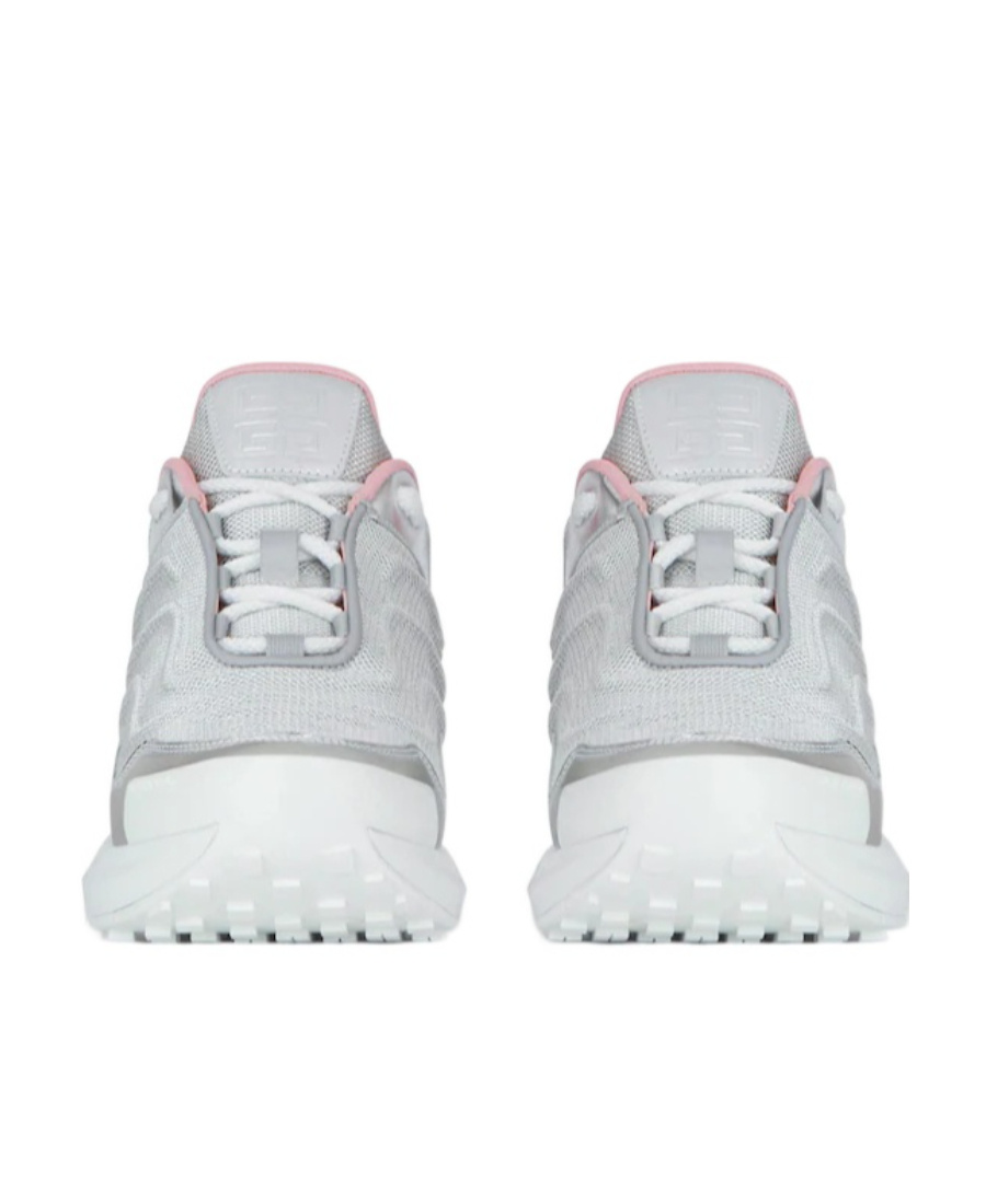 Givenchy Metallic-effect Leather Sneakers In White