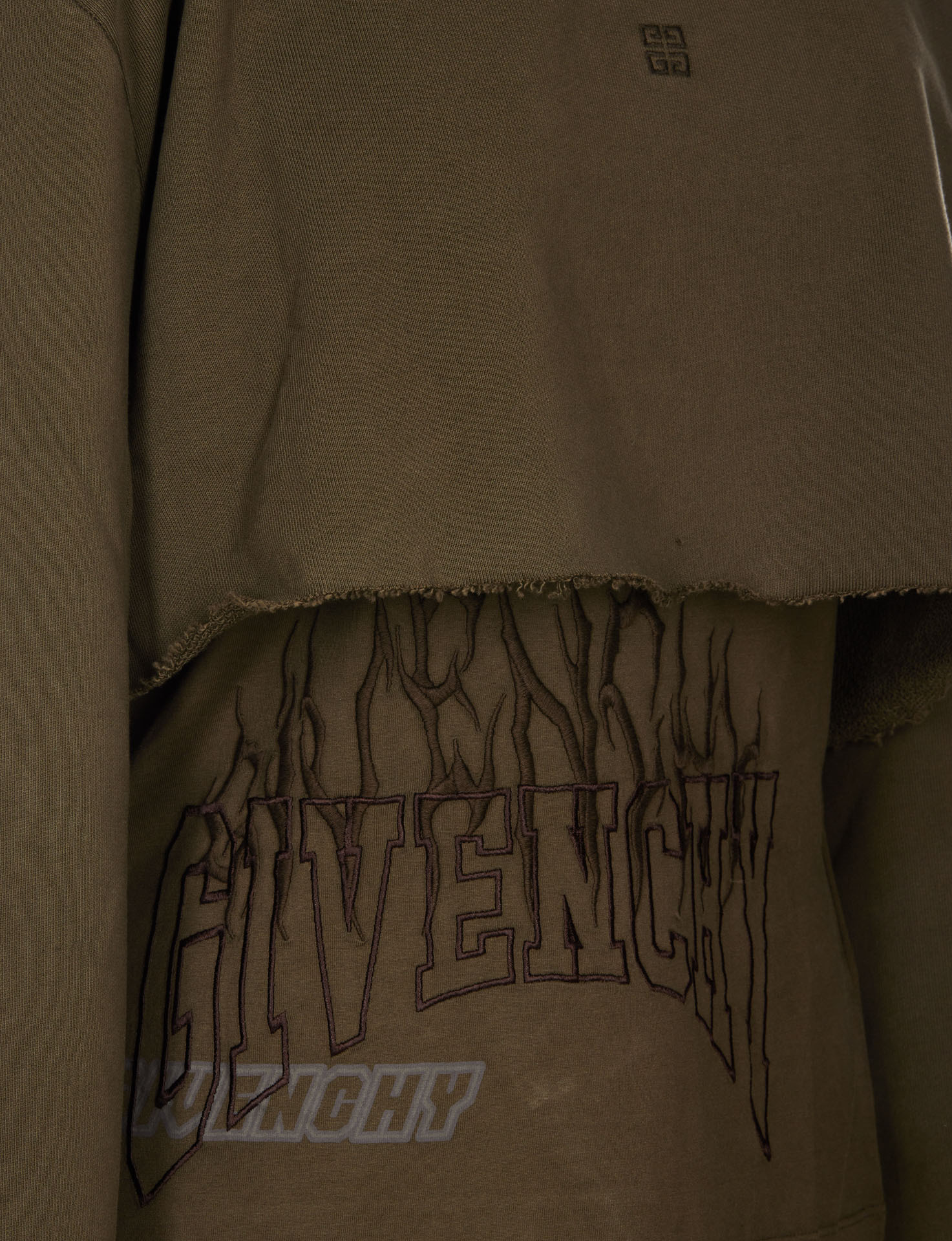 Givenchy Logo Pullover Sweater In Green