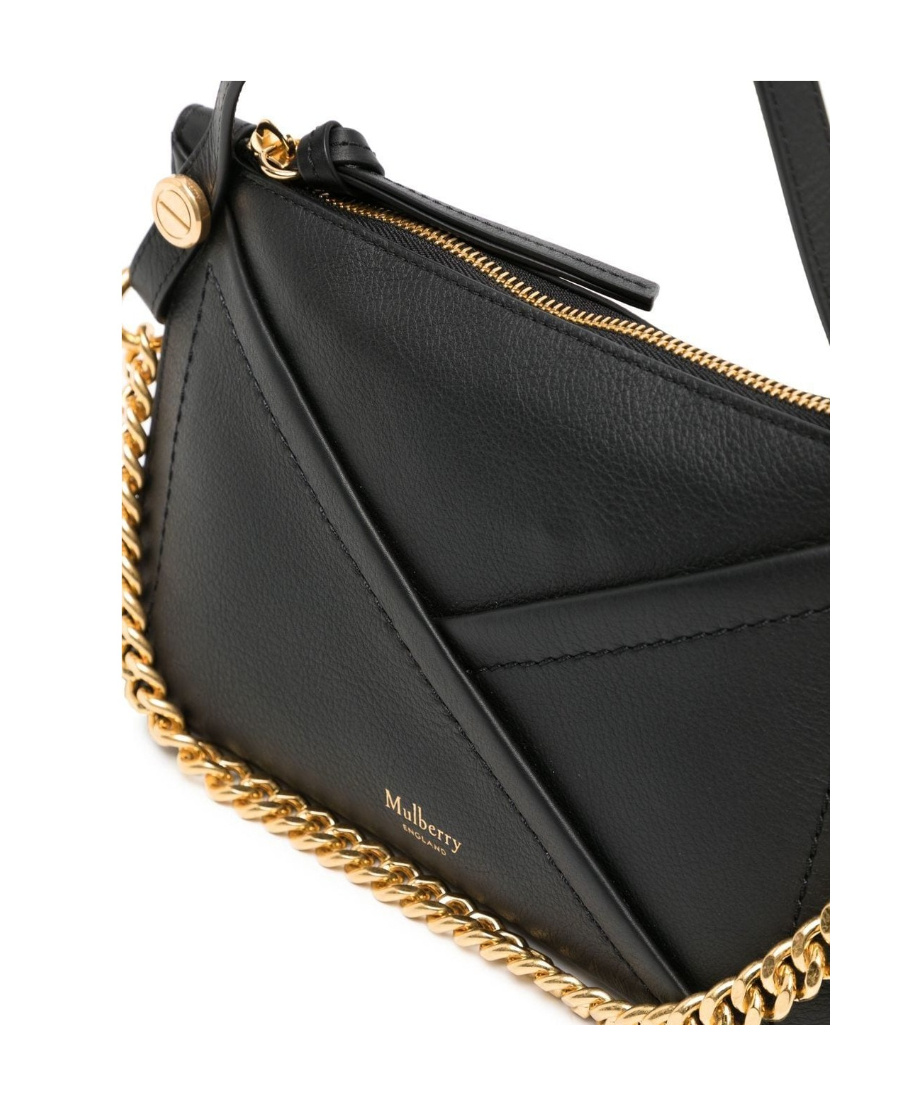 MULBERRY M ZIPPED LEATHER SHOULDER BAG
