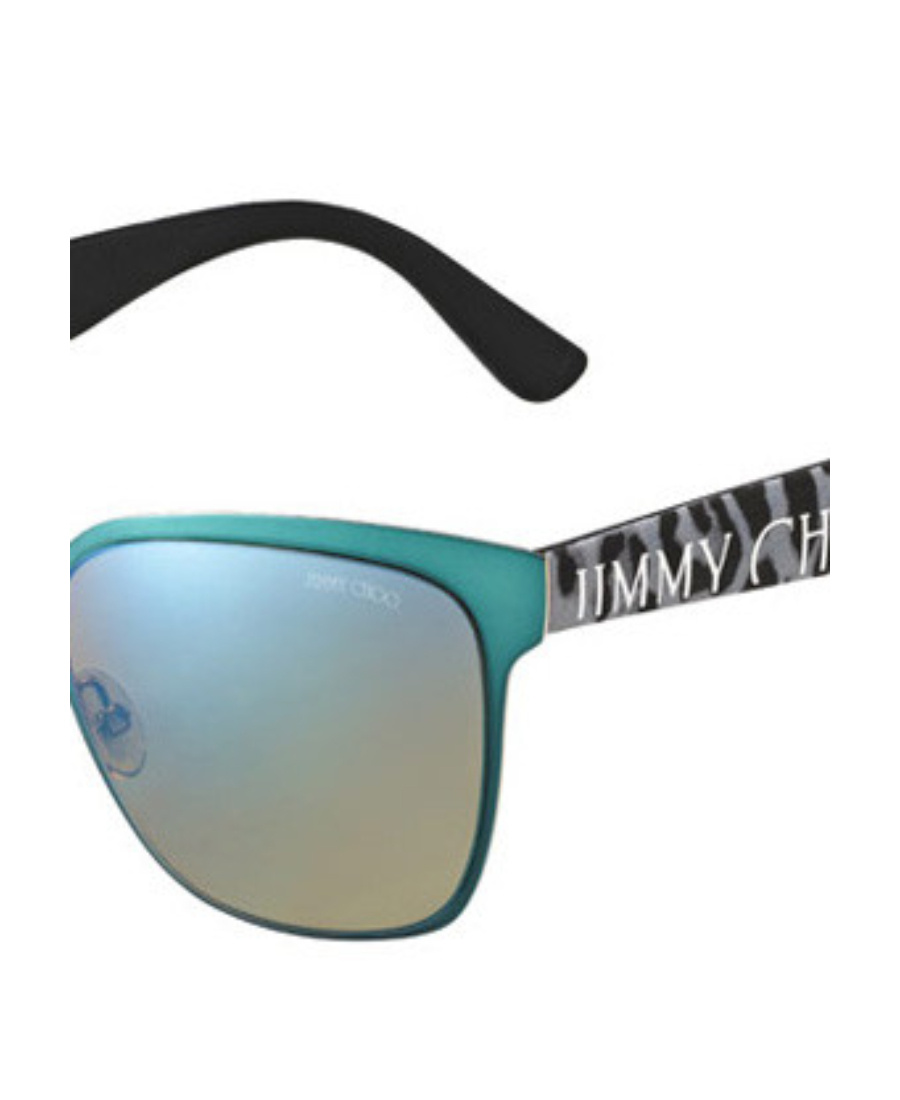 Jimmy Choo Logo Sunglasses In Multicolor