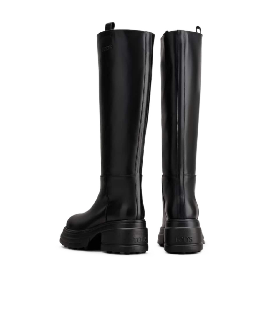 Tod's Platform Boots In Black