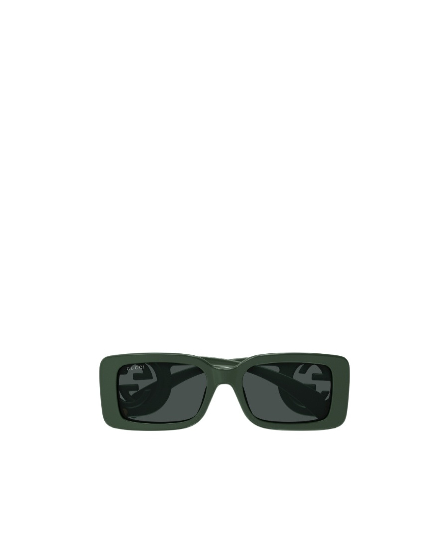 Gucci Chaise Lounge Rectangle-frame Sunglasses In Black