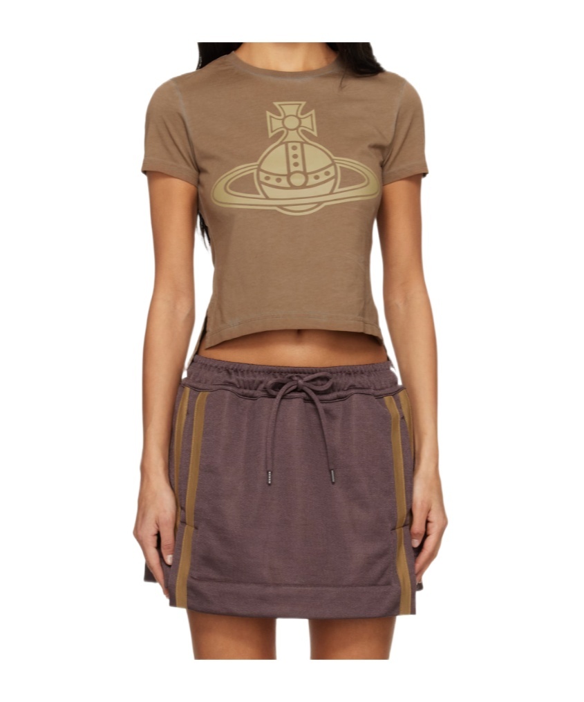 Vivienne Westwood Paris Orb Mini Peru T-shirt In Brown