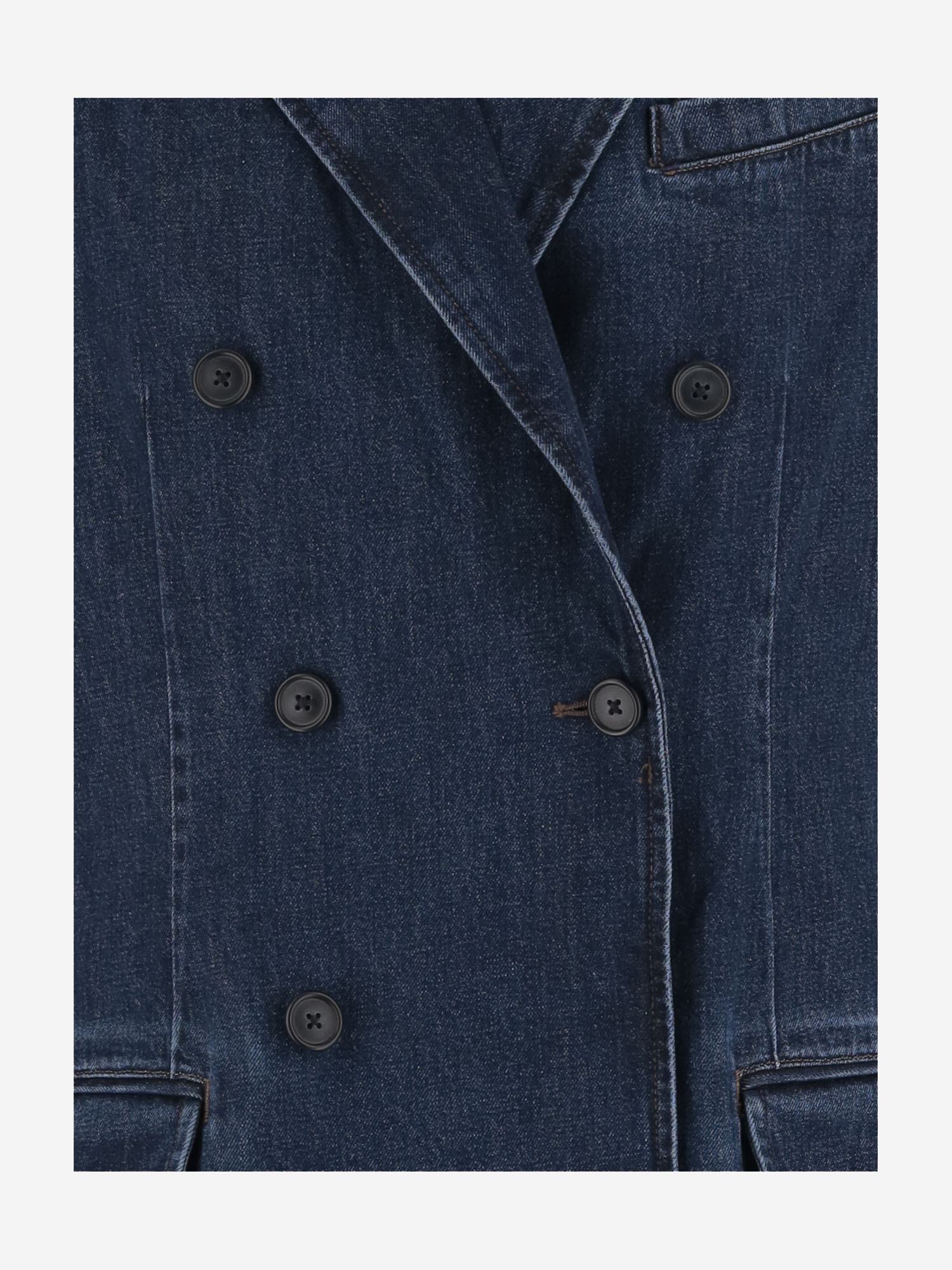 Polo Ralph Lauren Denim Double-breasted Coat In Blue